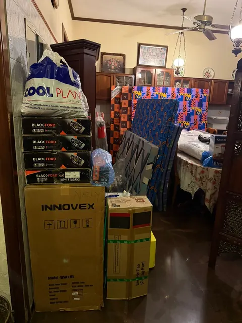Supplies collected through the Helping Hand project.