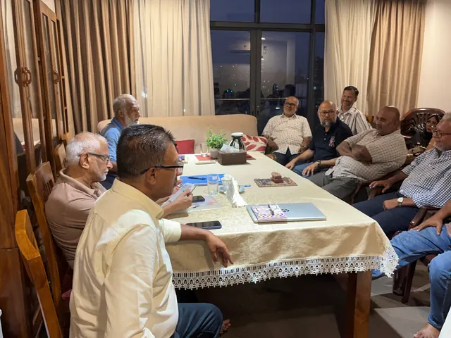Members meeting around the table.