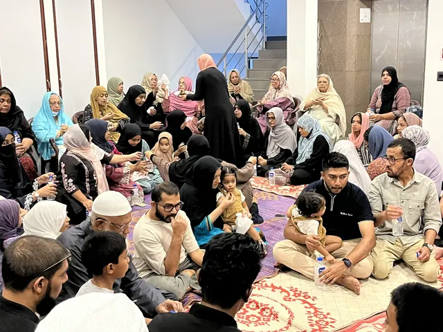Generations of the Dar Us Salam family gathered together.