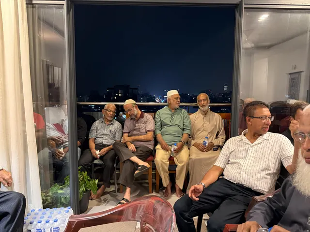 Family members spending time together.