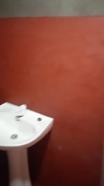 After: the renovated washroom at Madawala.